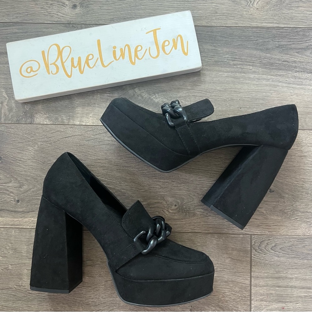 Open Edit Lainey Platform Loafers NWOT